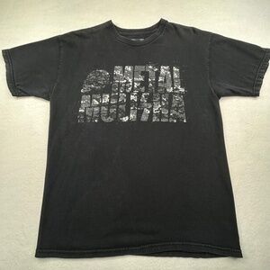 Metal Mulisha VINTAGE Y2K Moto Graphic T-shirt Black Mens Medium Moto Streetwear